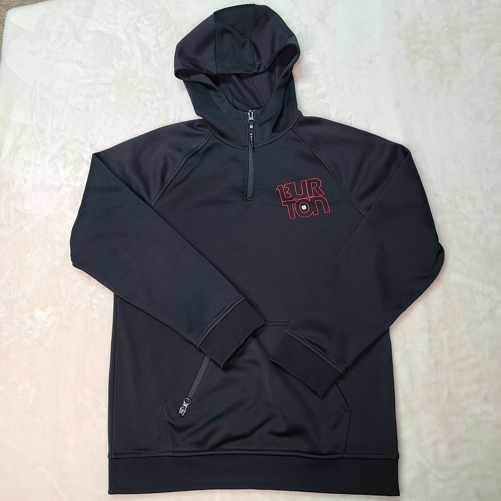 Burton Hoodie Boy's XL Colombo Bonded Fleece Dryride 1/4 Zip Snowboarding Skiing